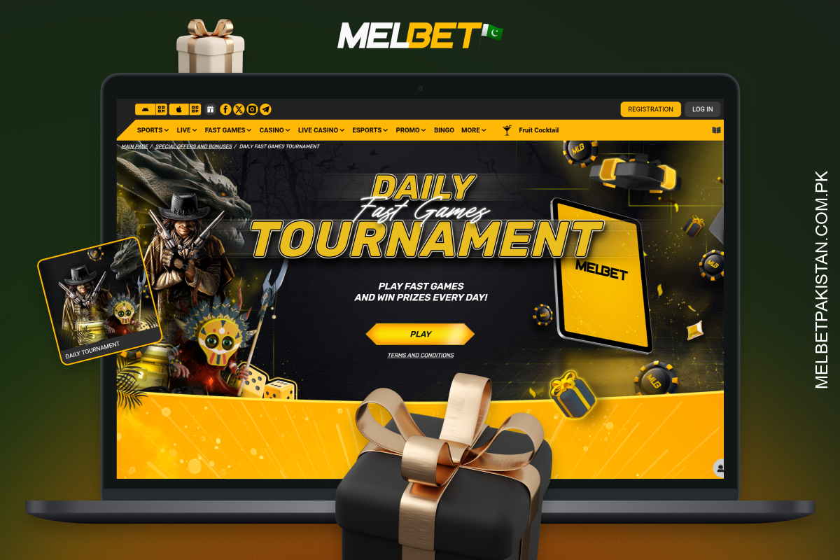 Melbet پر رجسٹر کرنے کے بعد، پاکستان کے کھلاڑی روزانہ کی پروموشنز میں حصہ لے سکتے ہیں اور کیسینو میں کھیلنے پر انعامات اور وفاداری پوائنٹس حاصل کر سکتے ہیں۔