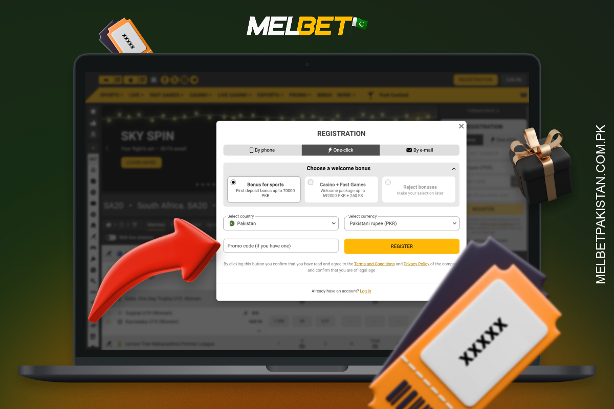 Melbet کے لیے پرومو کوڈ استعمال کرنے کے چند آسان اقدامات