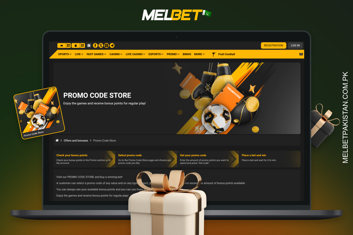 Melbet پرومو کوڈ اسٹور کے بارے میں معلومات