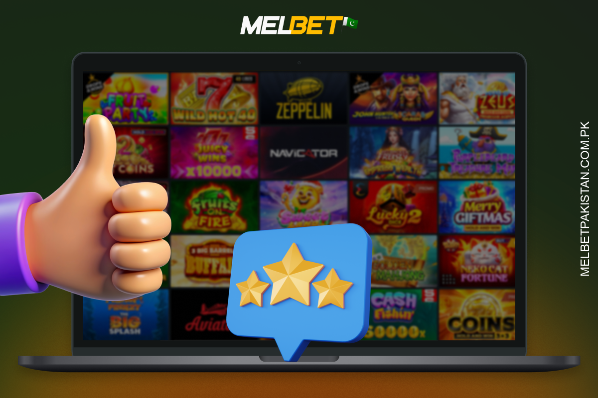 پاکستان میں Melbet آن لائن کیسینو اپنے وسیع کھیلوں کے مجموعے اور فیاض بونسز کے ساتھ کھلاڑیوں کو اپنی طرف متوجہ کرتا ہے۔