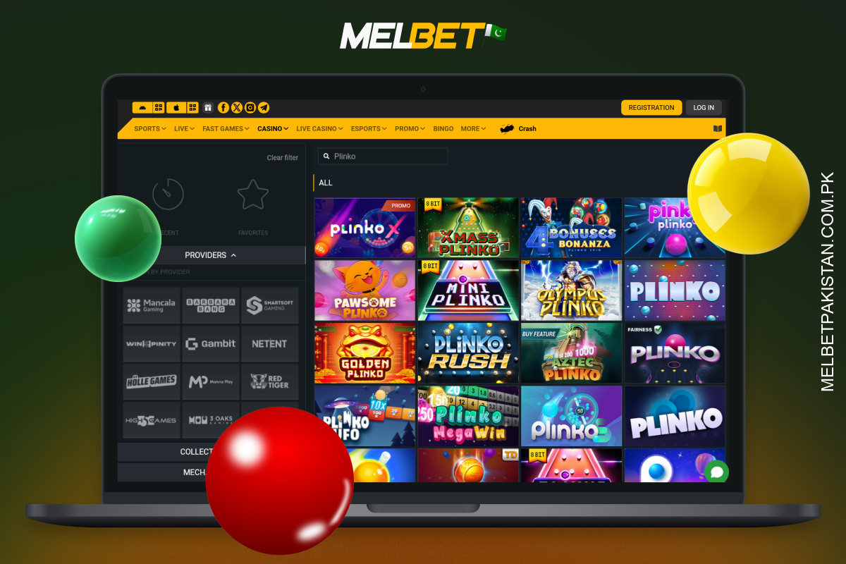 Melbet پاکستان پر Plinko کی 26 قسمیں دستیاب ہیں، بشمول اعلی فراہم کنندگان کے مقبول ترین ورژن