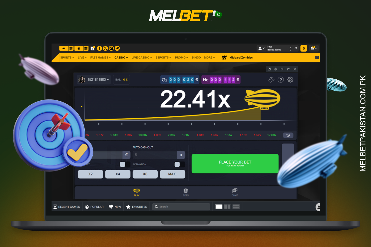 پاکستانی کھلاڑی Zeppelin Melbet میں جیتنے کے اپنے امکانات کو بڑھا سکتے ہیں کچھ حکمت عملیوں اور تجاویز جیسے کہ چھوٹی شرطیں لگانا، سخت سٹاپ لاس سیٹ کرنا، خودکار واپسی کا استعمال کرنا۔