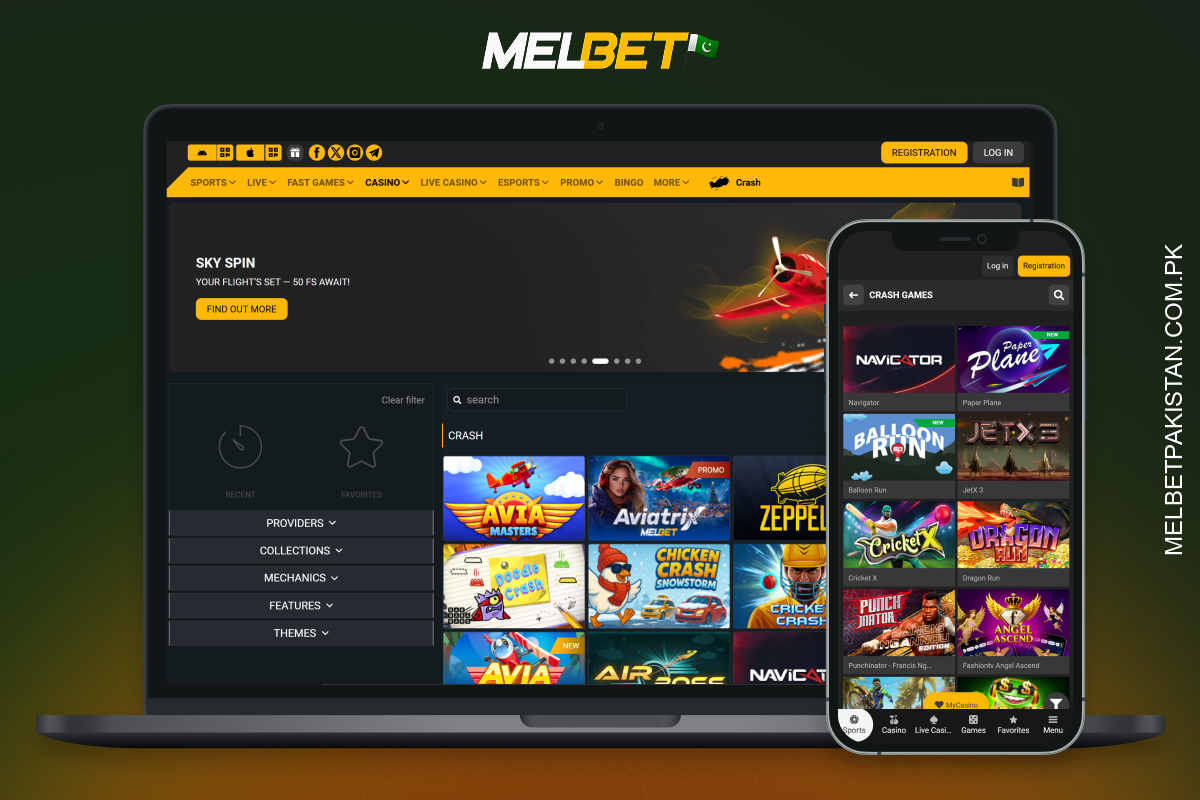 Melbet کریش گیم کے بارے میں مختصر معلومات