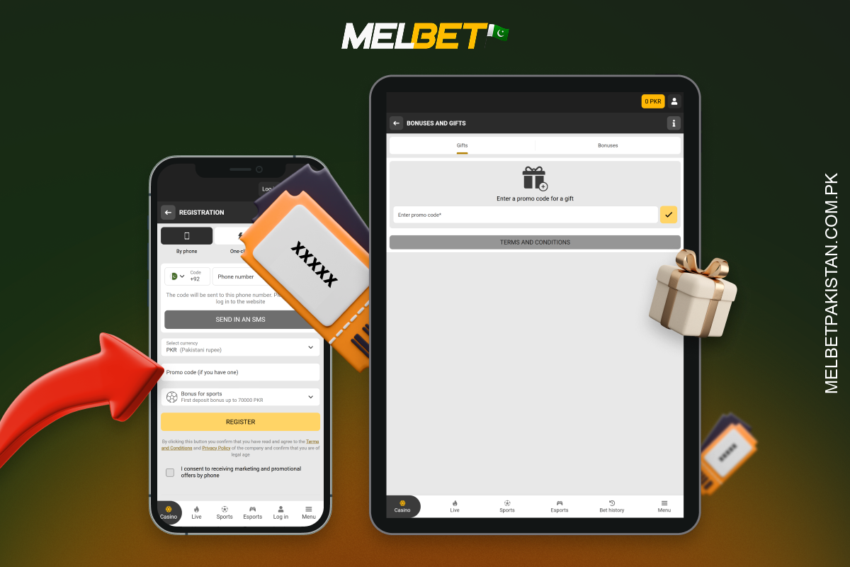 Melbet پرومو کوڈز آپ کو اضافی بونسز اور پروموشنز کو فعال کرنے کی اجازت دیتے ہیں۔