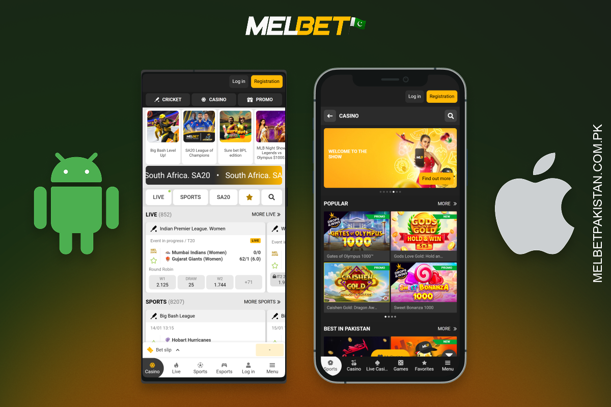 Melbet ایپ اینڈرائیڈ اور آئی او ایس کے لیے تیز، محفوظ بیٹنگ، نوٹیفیکیشنز، صارف دوست انٹرفیس اور کہیں بھی تمام کیسینو اور بک میکیر خصوصیات تک رسائی فراہم کرتی ہے۔