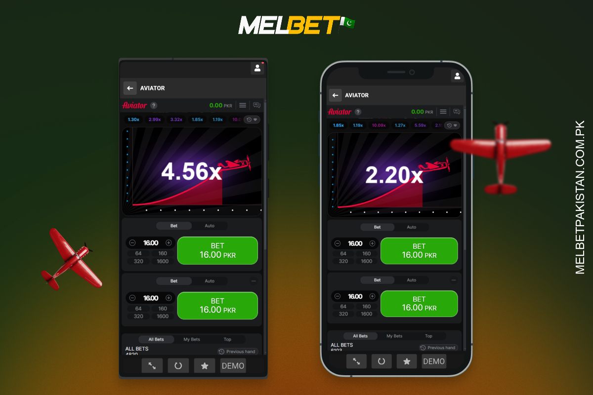 اسمارٹ فون پر Melbet کیسینو میں Aviator کھیلنے کے لیے پاکستانی Android اور iOS ایپ ڈاؤن لوڈ کر سکتے ہیں۔
