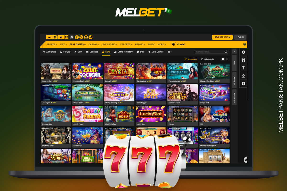 Melbet کے سلاٹس میں 7,000 سے زائد گیمز شامل ہیں جن میں مقبول ہٹس، بونسز، ملٹی پلائرز اور پروگریسو جیک پاٹس شامل ہیں۔