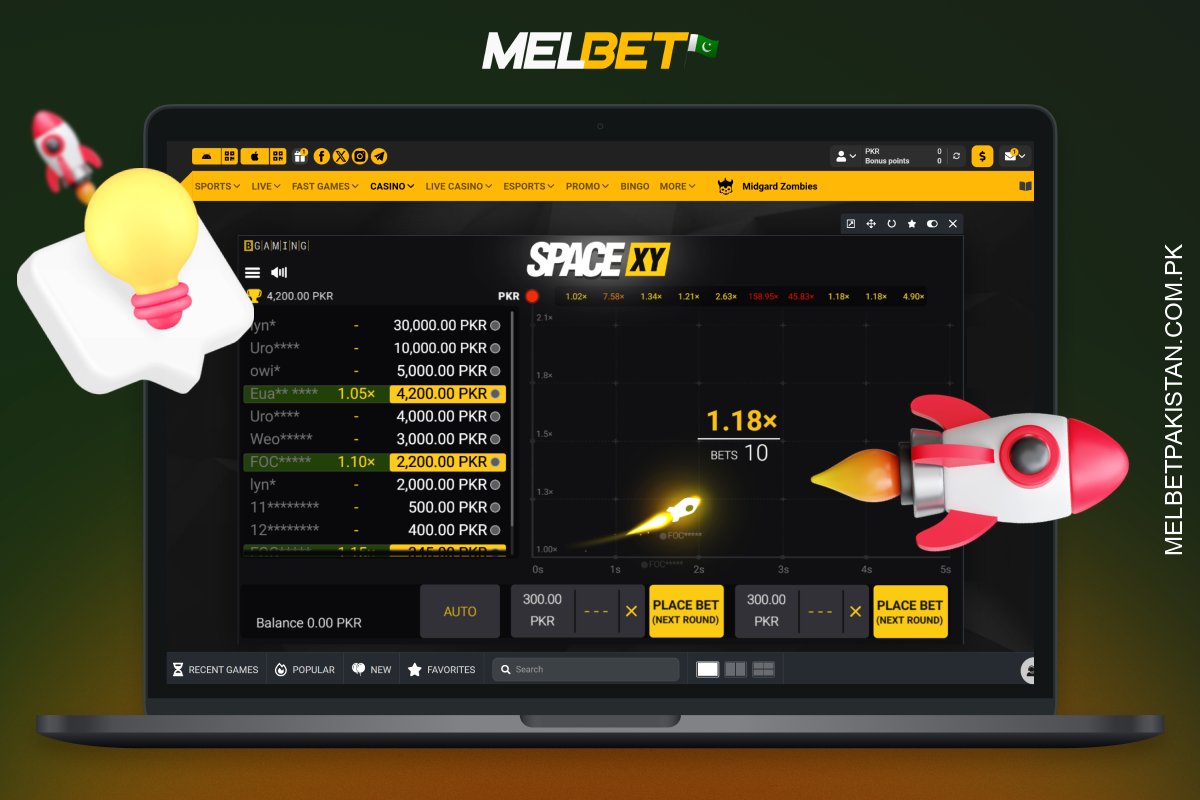 پاکستانی کھلاڑی Melbet Space XY گیم جیتنے کے اپنے امکانات کو بہتر بنانے کے لیے متعدد ٹپس اور ٹرکس استعمال کرتے ہیں۔