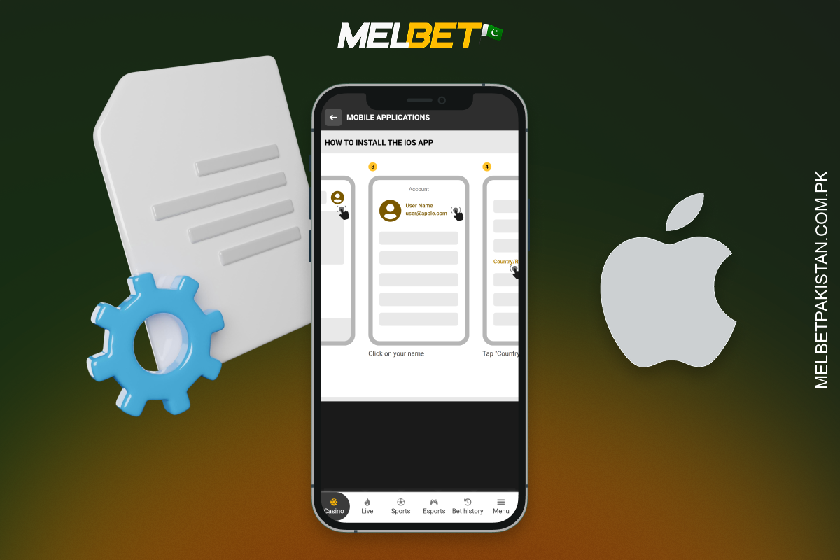 پاکستان میں iOS کے لیے Melbet ایپ ہموار بیٹنگ اور گیمنگ کے لیے iOS 9.0+ پر چلتی ہے۔