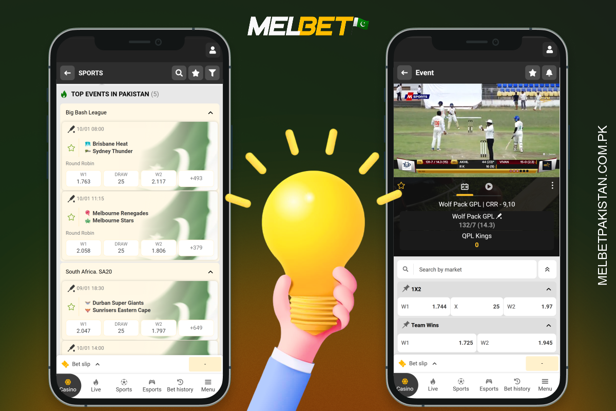 Melbet پر کامیاب کرکٹ بیٹنگ کے لیے، آسان پیشین گوئیوں کے ساتھ شروع کرنے اور مشکلات پر گہری نظر رکھنے کی سفارش کی جاتی ہے۔