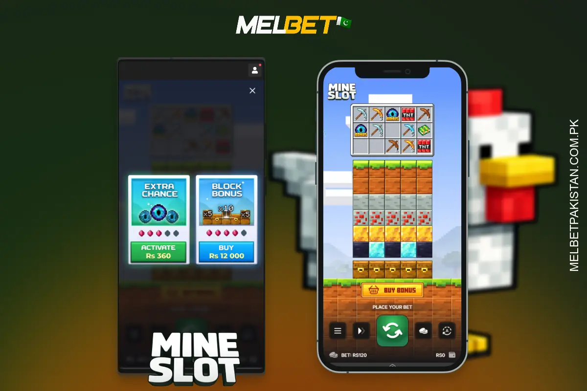 Melbet پاکستان کی موبائل ایپلیکیشن Mine Slot کھیلنے کے لیے تیز اور آسان رسائی فراہم کرتی ہے